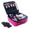 Cosmetica Koffer - Make-up Koffer Met Verstelbare Vakken - Visagie En Nagelstyliste Beauty Koffer - 26x23x9CM - Roze -Beroemde Cosmetica Winkel 1200x1200 1716