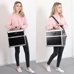 A.T. Shop Cosmeticakoffer, Make-up Koffer, Beauty Case, Bewaren Van Make-up, Nagellak. Zwart -Beroemde Cosmetica Winkel 1200x1200 1752