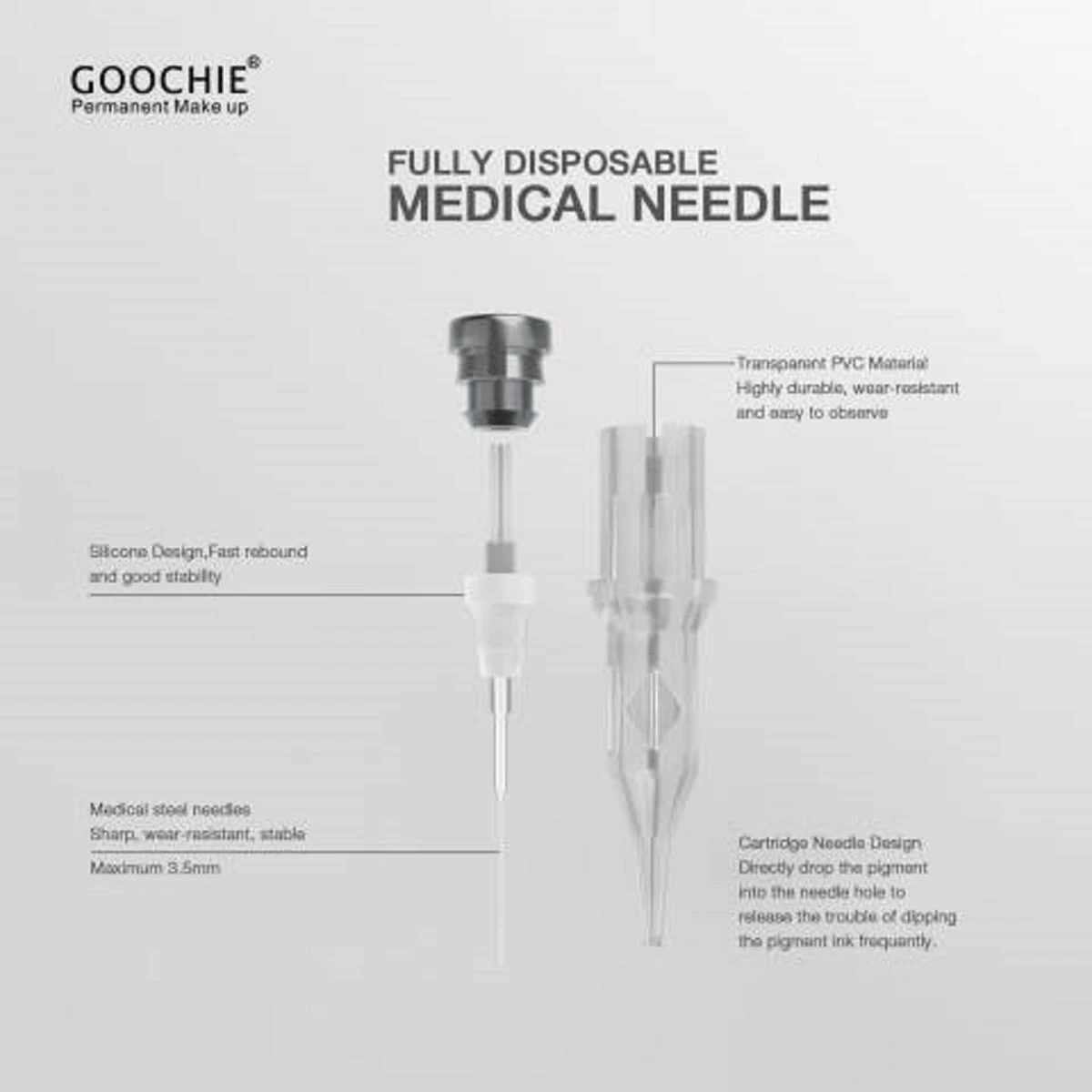 Goochie - Permanente Make-Up Pen – Draadloos – Permanente Make-Up Machine - Powderbrowse – Hairstroke – Wenkbrauwen – Lippen – Eyeliner - Pmu 14 Goochie - Permanente Make-Up Pen – Draadloos – Permanente Make-Up Machine - Powderbrowse – Hairstroke – Wenkbrauwen – Lippen – Eyeliner - Pmu - Afbeelding 12