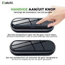 ISetchi Frisse Autoparfum - Autogeur - Met 4 Verschillende Geuren – Compact Formaat & Navulbaar - Metaal Ontwerp - Parfum Voor Luchtrooster Ventilatierooster -Auto Luchtje - Car Perfume -Beroemde Cosmetica Winkel 1200x1200 1899