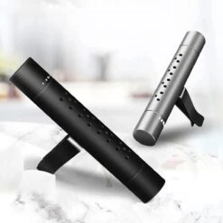 Autoparfum - Luchtverfrisser Auto - Inclusief 5 Geuren - Luxe Design - ZWART - Hervulbaar - Fris