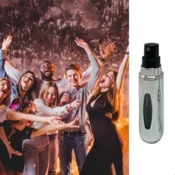 MaxedMore Navulbare Parfumverstuiver 5ml Zilver - 65 Keer Spraybare Parfum Verstuiver - Hervulbaar Tasverstuiver Voor Parfum - Meeneem Mini Geur Flesje Voor Op Reis - Lipstick Formaat Navulbaar Parfumflesje -Beroemde Cosmetica Winkel 1200x1200 1918