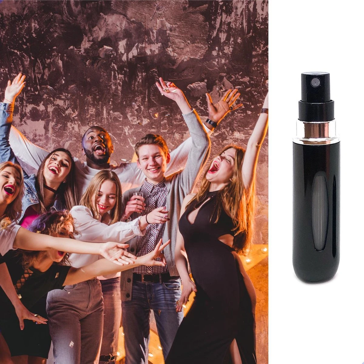 MaxedMore Navulbare Parfumverstuiver 5ml Zwart - 65 Keer Spraybare Parfum Verstuiver - Hervulbaar Tasverstuiver Voor Parfum - Meeneem Mini Geur Flesje Voor Op Reis - Lipstick Formaat Navulbaar Parfumflesje 5 MaxedMore Navulbare Parfumverstuiver 5ml Zwart - 65 Keer Spraybare Parfum Verstuiver - Hervulbaar Tasverstuiver Voor Parfum - Meeneem Mini Geur Flesje Voor Op Reis - Lipstick Formaat Navulbaar Parfumflesje - Afbeelding 3
