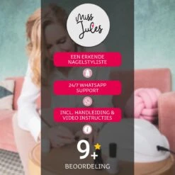 Miss Jules - 6-Delige Gellak Starterspakket - Nagellak - Kleur Rood & Roze - Glanzend & Dekkend Resultaat -Beroemde Cosmetica Winkel 1200x1200 245
