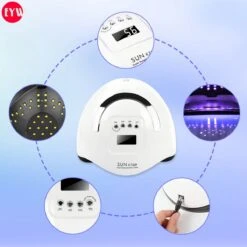 Nageldroger - Nageldrogers - 80 Watt UV LED Lamp Nagels - 45 Leds - Nagellak Droger - UV LED Lamp - Nagellamp - Nail Dryer - Nageldroger Voor Gel Nagellak - Gewone Nagellak - Wit -Beroemde Cosmetica Winkel 1200x1200 303