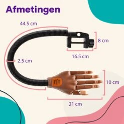 Merkloos Oefenhand Voor Nagels - Nailtrainer - Nagel Oefenhand - Compleet Acryl Nagels Starterpakket -Beroemde Cosmetica Winkel 1200x1200 430