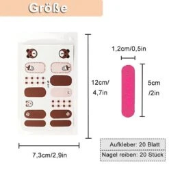 GUAPÀ® Nagelstickers & Nail Wraps - Nagelstickers Hartjes En Vormpjes - Nail Art - Nagel Folie - Diverse Kleuren Nail Wrap - 20 Vellen Nagelstickers -Beroemde Cosmetica Winkel 1200x1200 461
