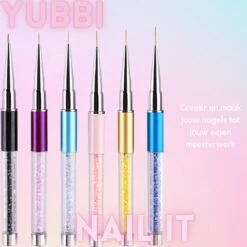 YUBBI™ 16 Delige Nail Art Penselen Set - Nagellak Acryl Penselen - Fineliner Penseel - Dotting Tools - Siliconen Nail Art Penselen -Beroemde Cosmetica Winkel 1200x1200 473