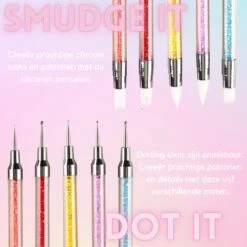 YUBBI™ 16 Delige Nail Art Penselen Set - Nagellak Acryl Penselen - Fineliner Penseel - Dotting Tools - Siliconen Nail Art Penselen -Beroemde Cosmetica Winkel 1200x1200 474