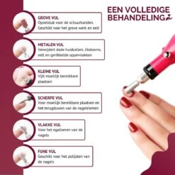 Royala - Manicure & Pedicure Set Elektrische Nagelvijl Nagelfrees - Nail Drill - Geschikt Voor Natuurlijke Nagels - Nepnagels - Gellak - Gelnagels - Acrylnagels - 6 Opzetstukken - Rood 17 Royala - Manicure & Pedicure Set Elektrische Nagelvijl Nagelfrees - Nail Drill - Geschikt Voor Natuurlijke Nagels - Nepnagels - Gellak - Gelnagels - Acrylnagels - 6 Opzetstukken - Rood -Beroemde Cosmetica Winkel 1200x1200 516
