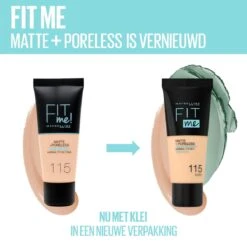 Maybelline Fit Me Matte & Poreless Foundation - 355 Pecan - 30 Ml -Beroemde Cosmetica Winkel 1200x1200 607