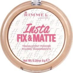 Rimmel London Insta Fix & Matte Make-uppoeder - 01 Clear -Beroemde Cosmetica Winkel 1200x1200 685