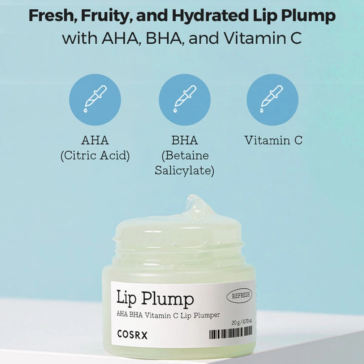 COSRX Refresh AHA BHA Vitamin C Lip Plumper 20 G 20gr 5 COSRX Refresh AHA BHA Vitamin C Lip Plumper 20 G 20gr - Afbeelding 3