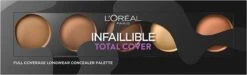 L'Oréal Paris LMU Inf.TCover Conceal.palette 2 Dark S Concealermake-up -Beroemde Cosmetica Winkel 1200x363