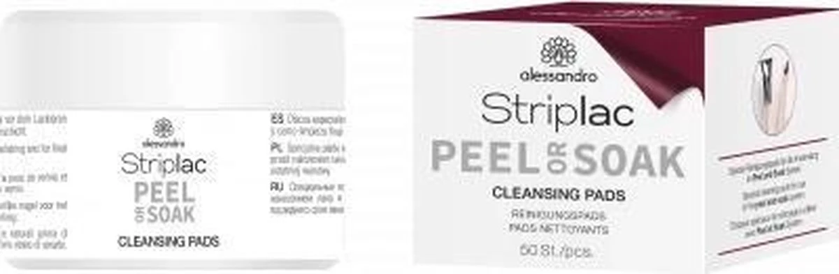 Alessandro Striplac Peel Or Soak - Cleansing Pads 4 Alessandro Striplac Peel Or Soak - Cleansing Pads - Afbeelding 2