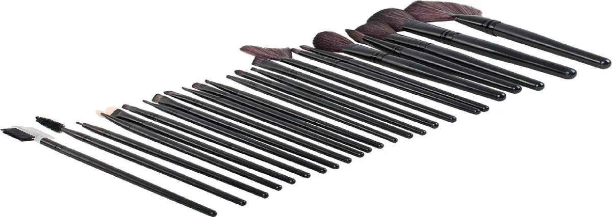 Borvat® | Professionele 24-Delige Make-Up Kwastenset | Cosmetica Visagie Makeup Kwasten Set | Mascara/Oogschaduw/Concealer/Foundation/Blush/Eyeliner/Highlighter/Poederkwast Beauty Brush | Contourkwast Make | Borstels | Penselen | Met Luxe Opberg Etu 7 Borvat® | Professionele 24-Delige Make-Up Kwastenset | Cosmetica Visagie Makeup Kwasten Set | Mascara/Oogschaduw/Concealer/Foundation/Blush/Eyeliner/Highlighter/Poederkwast Beauty Brush | Contourkwast Make | Borstels | Penselen | Met Luxe Opberg Etu - Afbeelding 5