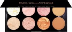 MAKEUP REVOLUTION Ultra Blush Palette Golden Sugar, 13 G -Beroemde Cosmetica Winkel 1200x539