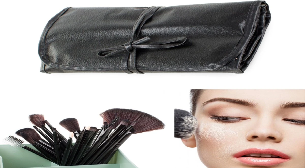 Borvat® | Professionele 24-Delige Make-Up Kwastenset | Cosmetica Visagie Makeup Kwasten Set | Mascara/Oogschaduw/Concealer/Foundation/Blush/Eyeliner/Highlighter/Poederkwast Beauty Brush | Contourkwast Make | Borstels | Penselen | Met Luxe Opberg Etu 6 Borvat® | Professionele 24-Delige Make-Up Kwastenset | Cosmetica Visagie Makeup Kwasten Set | Mascara/Oogschaduw/Concealer/Foundation/Blush/Eyeliner/Highlighter/Poederkwast Beauty Brush | Contourkwast Make | Borstels | Penselen | Met Luxe Opberg Etu - Afbeelding 4