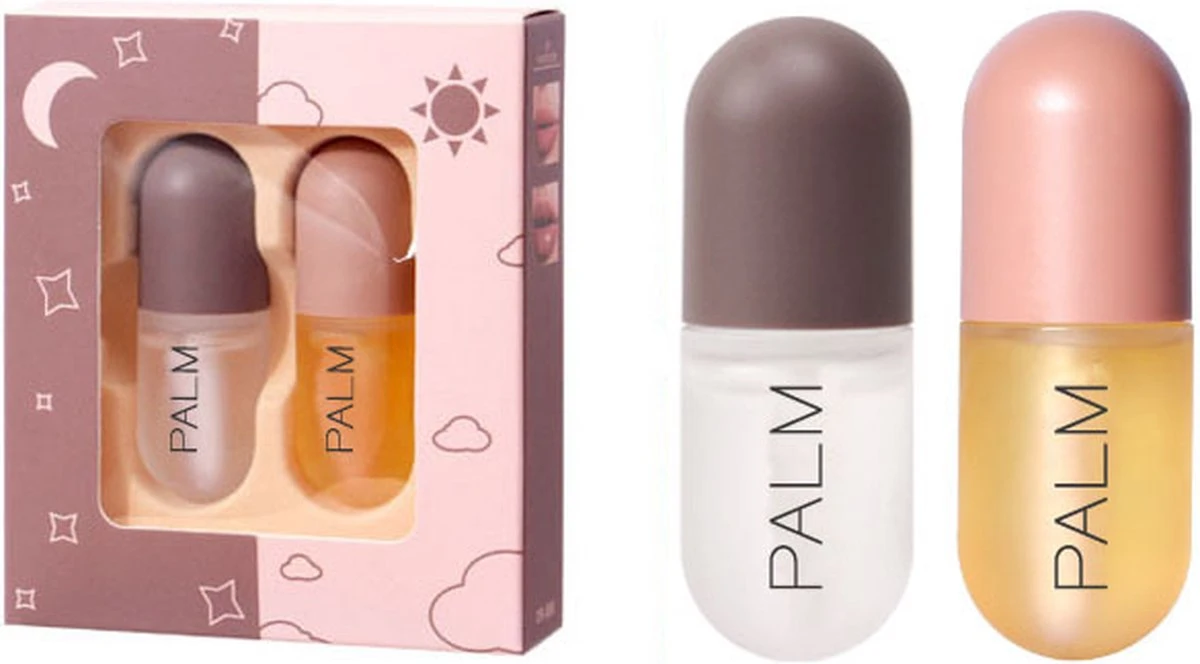 Merkloos Palm Cosmetics Lip Plumper Dag En Nacht (2 Stuks) - Lip Filler - Lip Vergroter - Volle Lippen - Gember Extract & Vitamine E - (Gratis Levering) 4 Merkloos Palm Cosmetics Lip Plumper Dag En Nacht (2 Stuks) - Lip Filler - Lip Vergroter - Volle Lippen - Gember Extract & Vitamine E - (Gratis Levering) - Afbeelding 2