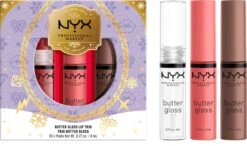 NYX Professional Makeup - Holidays 2022 Mrs Claus - Butter Gloss Trio - Lip Gloss -Beroemde Cosmetica Winkel 1200x709 1