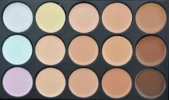 Evvie Contouring Set/ Concealer Palette Met 10-delige Kabuki Kwasten Set -Beroemde Cosmetica Winkel 1200x715