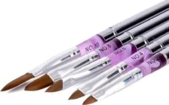 Merkloos Kwalitatieve Acryl Penseel - Nageldecoratie Pen - #8 Pink Diamond -Beroemde Cosmetica Winkel 1200x741