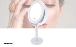 Benson Make Up Spiegel Met LED Ring - Cosmetische Spiegels Met Touch Dimmer - 2 Zijde -Beroemde Cosmetica Winkel 1200x746 1