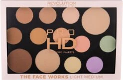Makeup Revolution HD Pro Palette The Works - Light/Medium -Beroemde Cosmetica Winkel 1200x778 1
