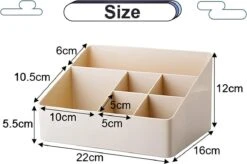 Merkloos Make-Up Organizer - Opbergdoos - Cosmetica - Grijs - Sieraden - Nagelak - Make Up Organizer - Make Up Organizers -Beroemde Cosmetica Winkel 1200x798