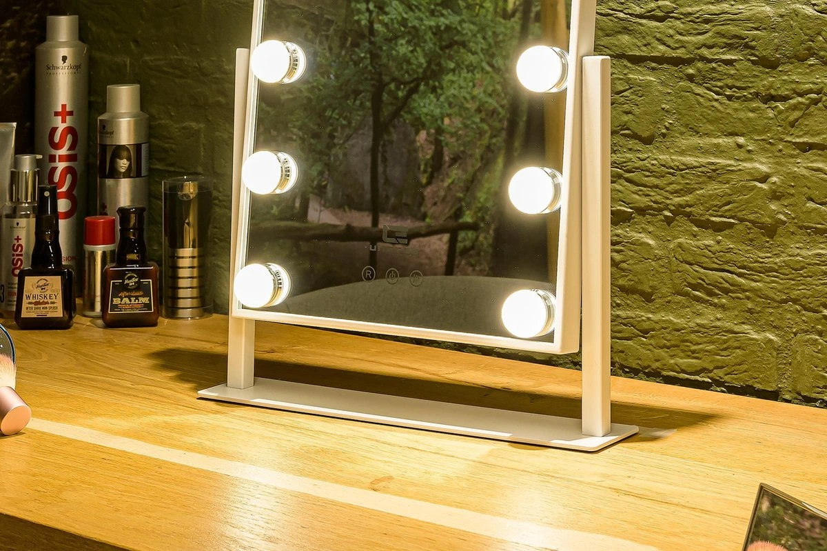 United Entertainment - Hollywood Spiegel Met 12 LEDs - 36x47,5 Cm - Wit 5 United Entertainment - Hollywood Spiegel Met 12 LEDs - 36x47,5 Cm - Wit - Afbeelding 3