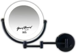 Metalen Verlichte Wand Knik Arm Make-up LED Spiegel Mat Zwart, Dubbelzijdig Verlicht, 10x Vergroting 22cm Doorsnee, Inculsief 4x AA Batterijen En Stroomkabel(USB) Badkamer Spiegel 9 Metalen Verlichte Wand Knik Arm Make-up LED Spiegel Mat Zwart, Dubbelzijdig Verlicht, 10x Vergroting 22cm Doorsnee, Inculsief 4x AA Batterijen En Stroomkabel(USB) Badkamer Spiegel -Beroemde Cosmetica Winkel 1200x829 1