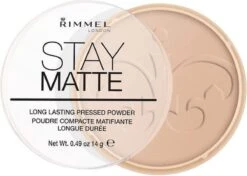 Rimmel London Stay Matte Pressed Powder - 005 Silky Beige -Beroemde Cosmetica Winkel 1200x854