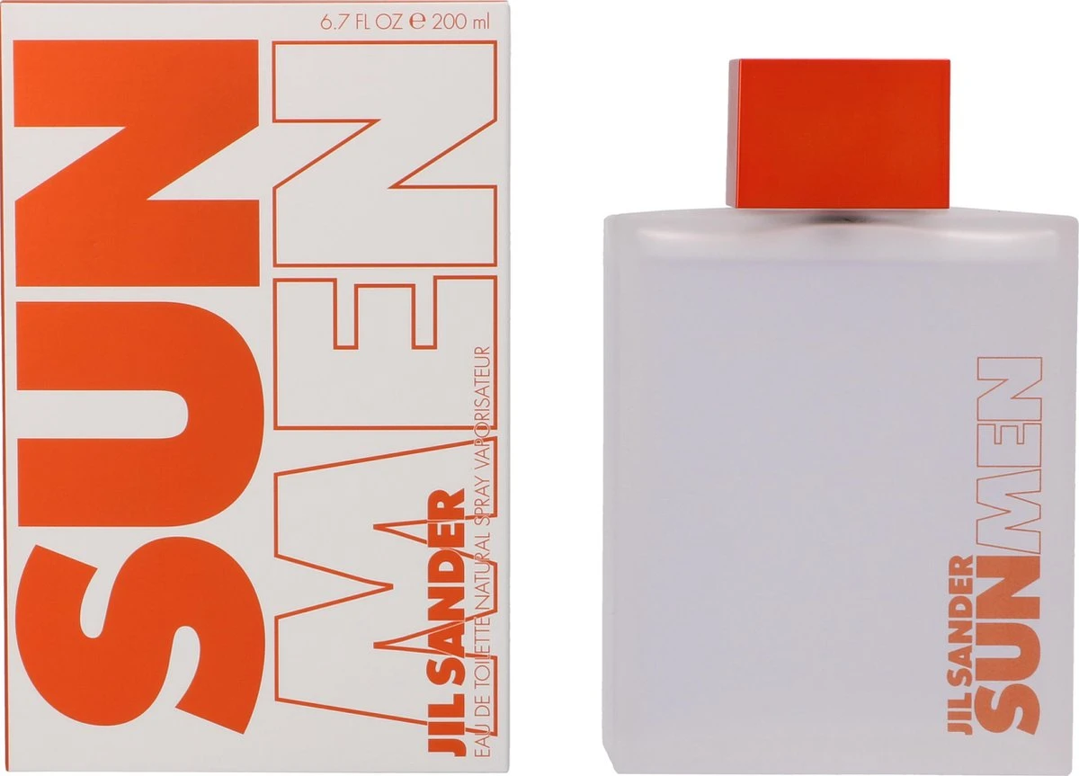 Jil Sander Sun 200 Ml - Eau De Toilette - Herenparfum 4 Jil Sander Sun 200 Ml - Eau De Toilette - Herenparfum - Afbeelding 2