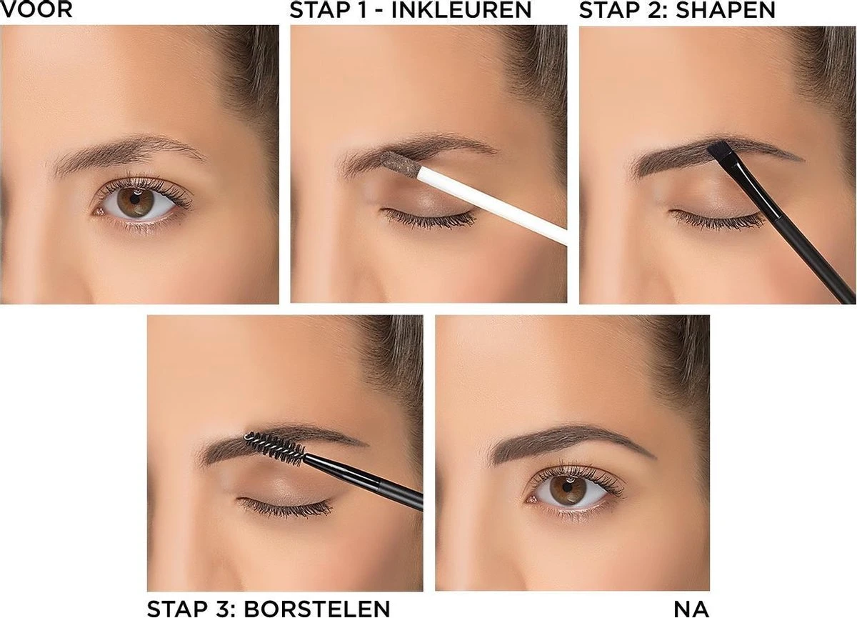 L’Oréal Paris Unbelieva Brow Wenkbrauwgel - 109 Ebony - Donker Bruin - Waterproof - 3.4 Ml 13 L’Oréal Paris Unbelieva Brow Wenkbrauwgel - 109 Ebony - Donker Bruin - Waterproof - 3.4 Ml - Afbeelding 11