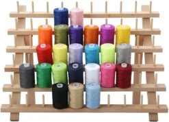 Merkloos Houten Naaigaren Rek - 60 Houders Voor Garen - Voor Naaien & Borduren - Opbergrek Staand - 60 Pinnen - Houder - Organizer - Hout -Beroemde Cosmetica Winkel 1200x865 7