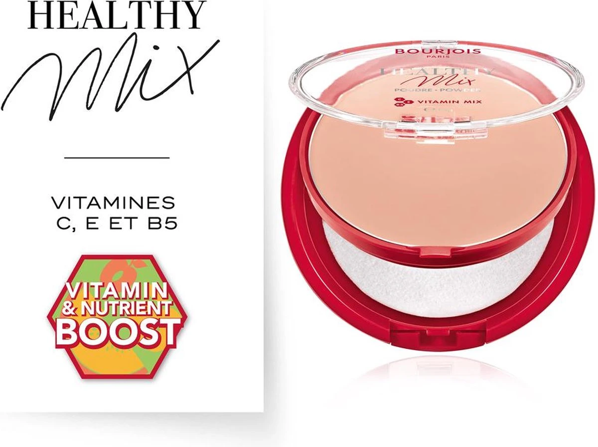 Bourjois Healthy Mix Compact Poeder - 03 Rose Beige 5 Bourjois Healthy Mix Compact Poeder - 03 Rose Beige - Afbeelding 3
