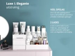 Make-Up Organizer - Cosmetica - Opbergdoos - Wit - Nagellak - Creme - Sieraden - Pennenbakje - Bureau - Organizers - Make Up 9 Make-Up Organizer - Cosmetica - Opbergdoos - Wit - Nagellak - Creme - Sieraden - Pennenbakje - Bureau - Organizers - Make Up -Beroemde Cosmetica Winkel 1200x901 8
