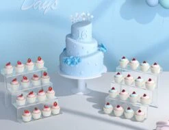 Janaden 4-traps Acryl Riser Display Standaard Voor Amiibo Funko POPS, Transparant Display Plank Organizer Cupcake Dessert Standaard Acryl Riser Voor Het Bekijken En Decoreren -Beroemde Cosmetica Winkel 1200x923 1