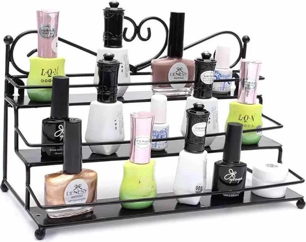 Confibel Nagellak Organizer - Nagellak Flesjes Houder - Essentiële Oliën Organizer - Rek Voor Flesjes - Wanddecoratie - Zwart 14 Confibel Nagellak Organizer - Nagellak Flesjes Houder - Essentiële Oliën Organizer - Rek Voor Flesjes - Wanddecoratie - Zwart - Afbeelding 12