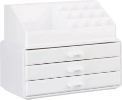 Relaxdays Make-up Organizer Klein - Stapelbaar - Sieradendoosje - Cosmetica - Opbergbox - Wit 37 Relaxdays Make-up Organizer Klein - Stapelbaar - Sieradendoosje - Cosmetica - Opbergbox - Wit -Beroemde Cosmetica Winkel 1200x981 7