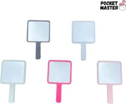 PocketMaster® Make-Up Spiegel / Handspiegel Met Handvat - Licht Groen - Klein - Compact - Handzaam - 8,0 X 8,0 Cm Spiegeloppervlak -Beroemde Cosmetica Winkel 1200x997 3