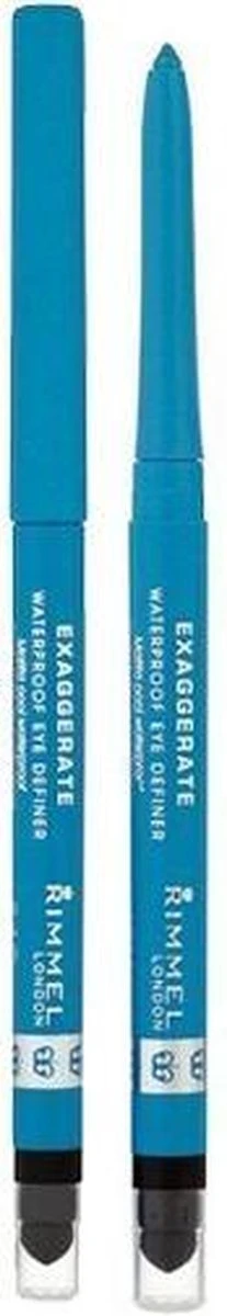 Rimmel London Exaggerate Waterproof Eye Definer Eyeliner - 240 Aqua Sparkle 7 Rimmel London Exaggerate Waterproof Eye Definer Eyeliner - 240 Aqua Sparkle - Afbeelding 5