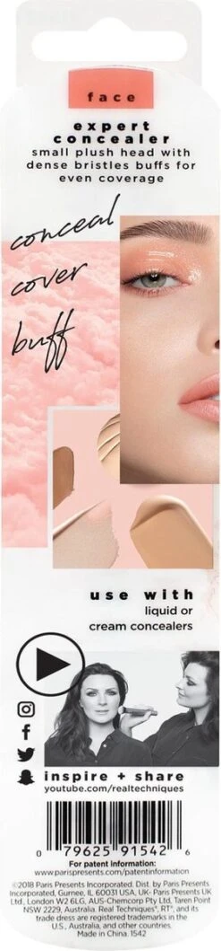 Real Techniques Expert Concealer Brush - Concealer Kwast -Beroemde Cosmetica Winkel 280x1200 2
