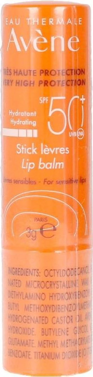 Avène Zonnebrand Lipstick SPF 50+ 3 Gram 3 Avène Zonnebrand Lipstick SPF 50+ 3 Gram