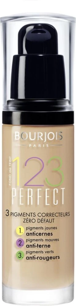 Bourjois 123 Perfect Foundation - 53 Beige Clair -Beroemde Cosmetica Winkel 299x1200 1