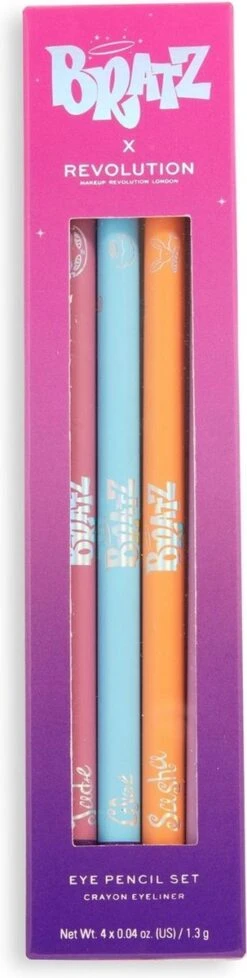 Makeup Revolution X Bratz Kohl Liner Set - Eyeliner/Oogpotlood Set - Pastel Lila, Roze, Oranje & Blauw 9 Makeup Revolution X Bratz Kohl Liner Set - Eyeliner/Oogpotlood Set - Pastel Lila, Roze, Oranje & Blauw -Beroemde Cosmetica Winkel 303x1200 8
