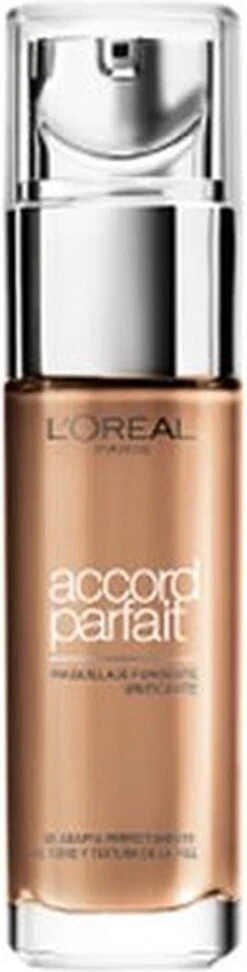 L’Oréal Paris - Accord Parfait Foundation - 6N - Natuurlijk Dekkende Foundation Met Hyaluronzuur En SPF 16 - 30 Ml