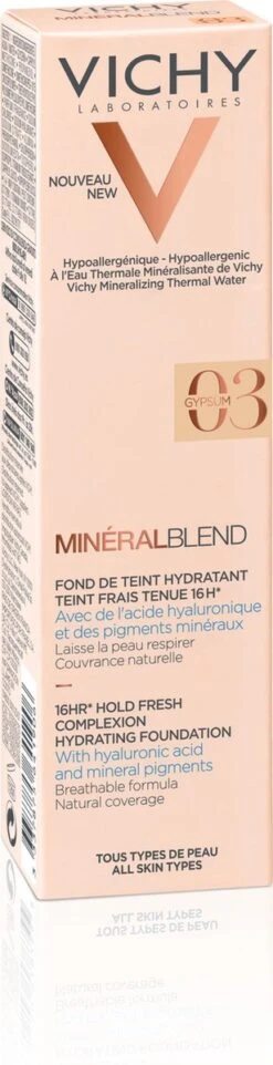 Vichy Minéralblend Foundation - 03 Gymsum - 30 Ml -Beroemde Cosmetica Winkel 308x1200