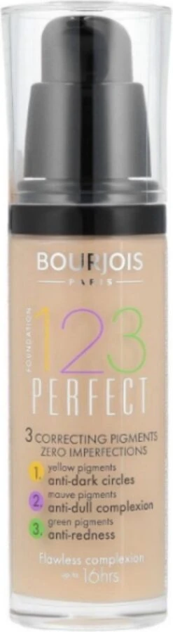 Bourjois 123 Perfect Foundation - 53 Beige Clair -Beroemde Cosmetica Winkel 330x1200 3