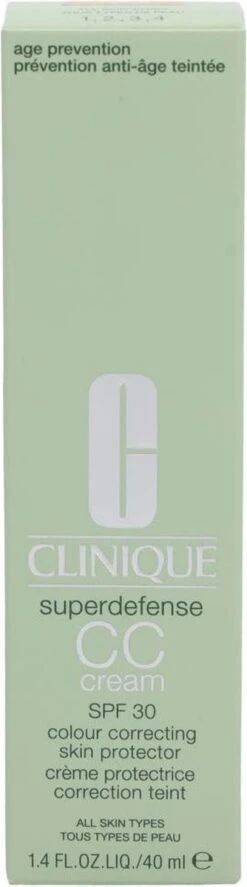 Clinique Superdefense CC Cream SPF30 - 04 Medium - CC Cream - 40 Ml -Beroemde Cosmetica Winkel 334x1200 1